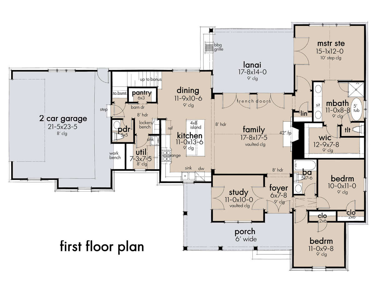 First floor plan