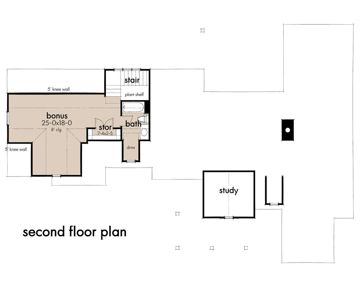Second floor plan